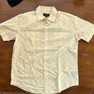 Brixton button down shirt.  sz: medium color: cream